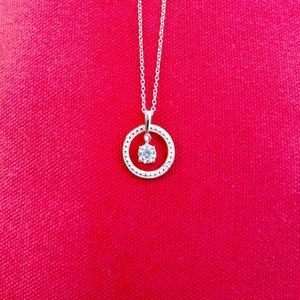 NEW Avon sterling silver eternal spark necklace with CZ accents